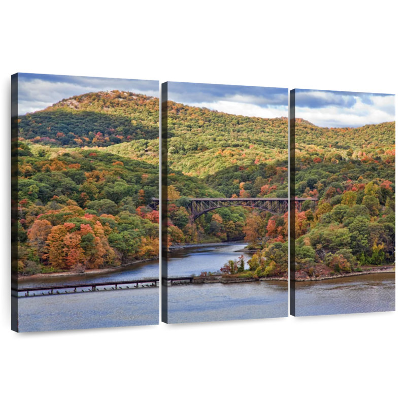 Alvord traversant la rivière Hudson Valley, H 42 po x l 65 po