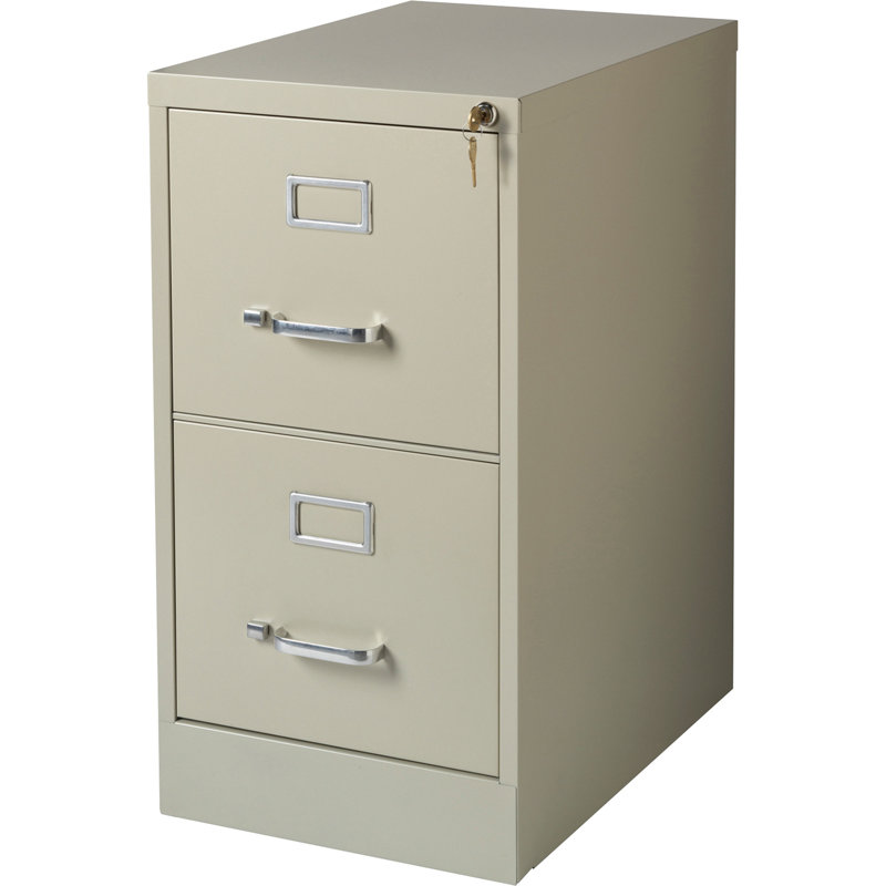 Putty 2-Drawer Lockable Vertical Steel File Cabinet