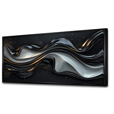 Fractal Black And Grey Peano Curve II - Fractals Wall Art