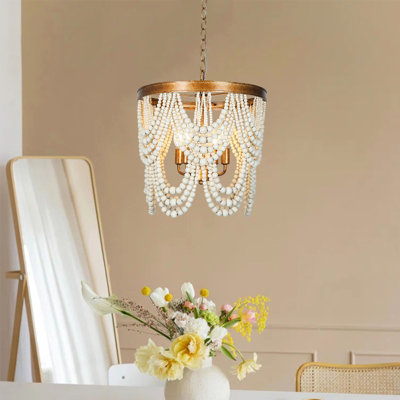 Lustre empire vieilli à 4 lumières Advith
