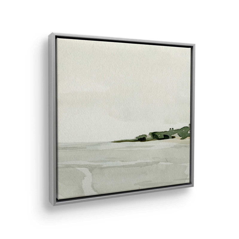 Impression sur toile roulée Minimalist Coast Elegance, H 16,75 po x l 16,75 po x P 1,75 po, Chrome poli