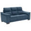 Canapé en microfibre bleu foncé Caley