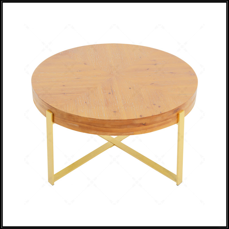 Table basse moderne moderne, Doré