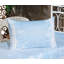 Drap-housse et coussin décoratif Ambesonne Winter bleu pâle / blanc-106787497