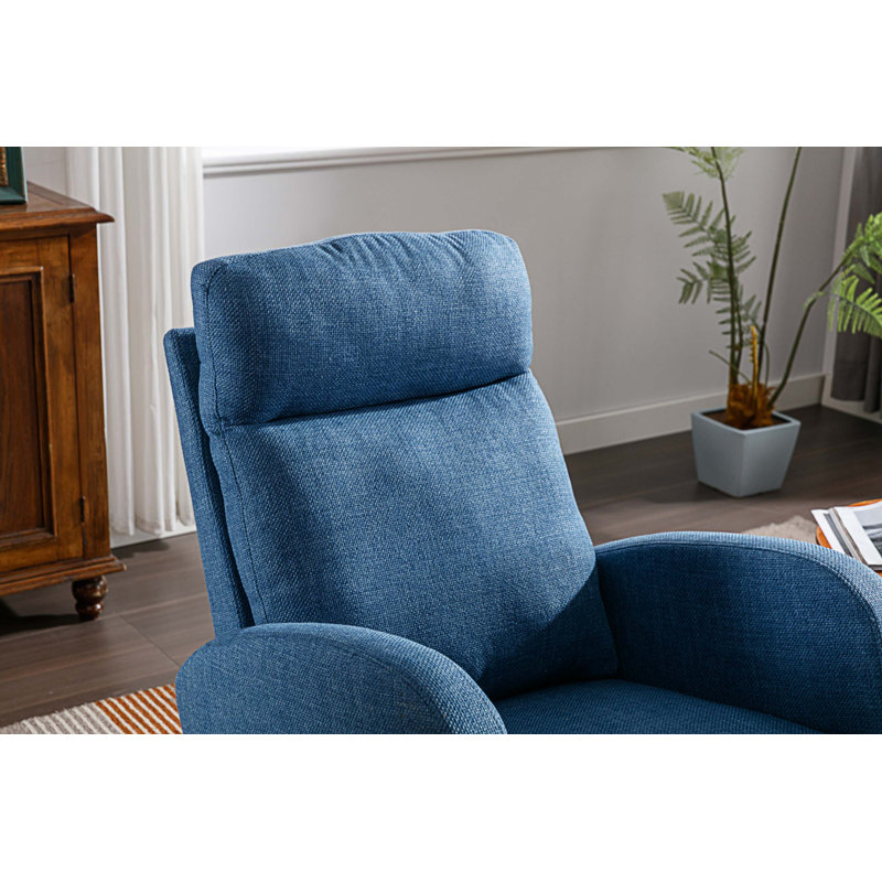 Chaise berçante Coinde, Bleu