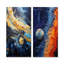 Mysterious Solar System Dream - ensemble de 2 reproductions d'art sur toile-740222043-740222046
