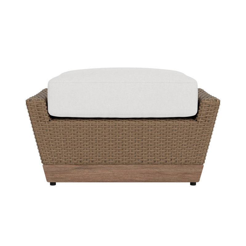 Charisma Outdoor Ottoman, Canvas Natural