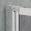 1200mm W x 1400mm H 5-Fold Grey Glass Shower Screen
