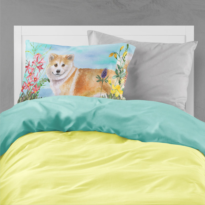Taie d’oreiller spring, Shiba Inu