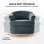 Fauteuil demi-tonneau pivotant Volk 31,25 po Volk-52455824