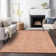 Premium Machine Washable Prisco Salmon Rug