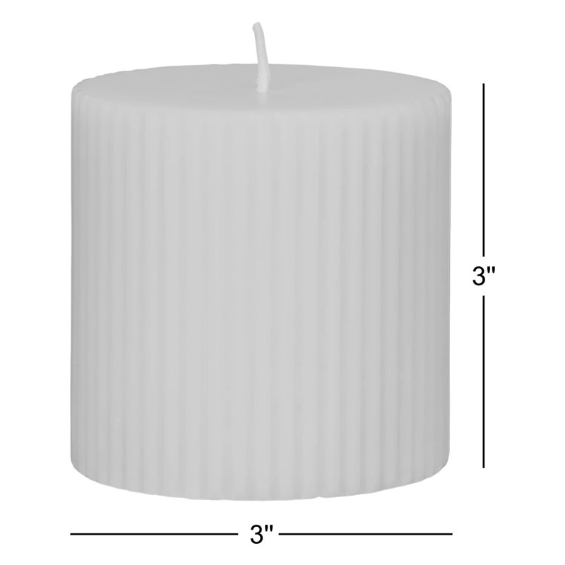 Beautifully Done Pillar Candle, Small, Hidden Lake