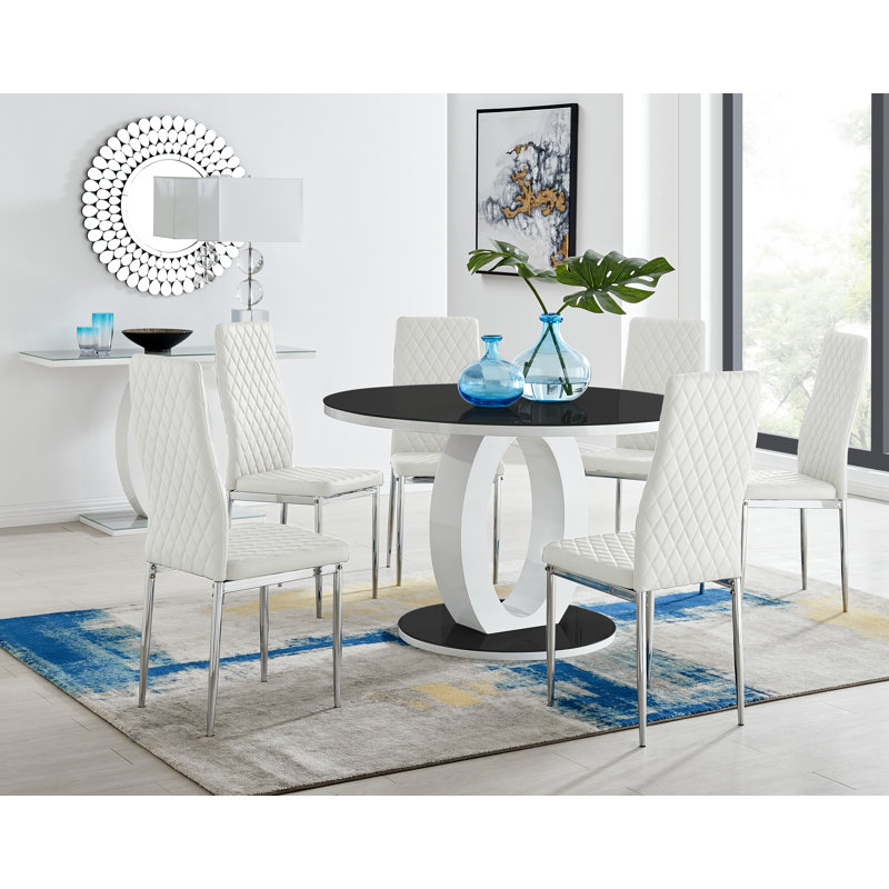 Scottsmoor 6 - Person Dining Set, White, Grey
