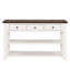 Console moderne en bois de pin massif avec 3 tiroirs et 2 tablettes-1830833609-1830833613