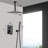 Ceiling Mounted Shower System Combo Set With Handheld And 16"Shower Head-126529065