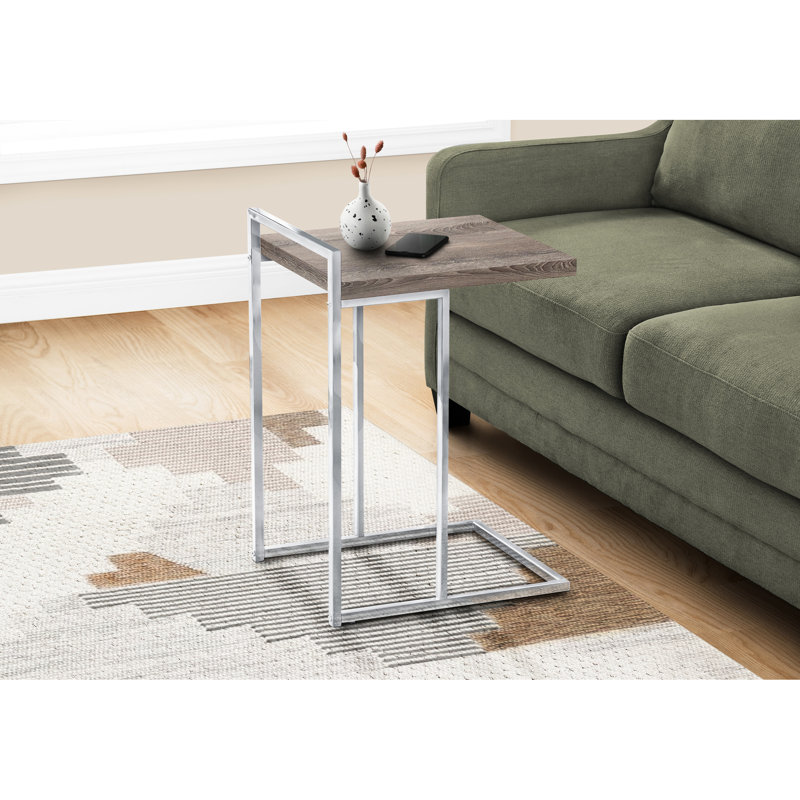Modern Accent Table With - Brown Laminate Base Living Room Construction