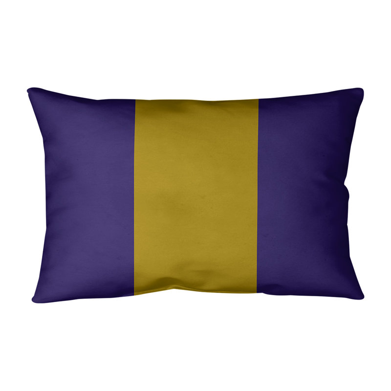 Coussin lombaire intérieur/extérieur baltimore retour, Mauve / doré