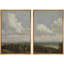 «Cloud Sky Vintage Landscape Prints Rustic Farmhouse Wall Decor Living Room Office Room» 2 - pièces sur-98554269-98554270