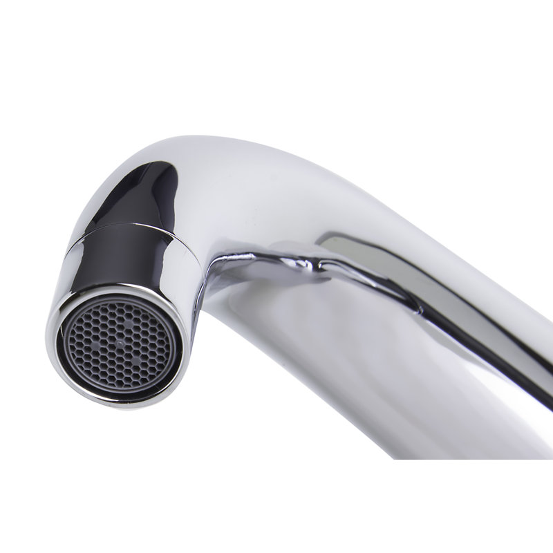 Wave Single-Hole Single-handle Bathroom Faucet, Polished Chrome