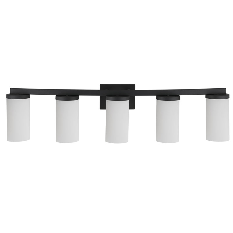Desta Vanity Bar in Satin Nickel, 3-Light, Matte Black