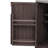 K&K 66.5" Outdoor Kitchen Island For Big Green Egg Grills, Solid Wood Outdoor Grill Cart For Tabletop Grill With Stainless Steel Top, Drawer, Compatible With Large Big Green Egg, Kamado Joe-124923934