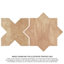 Tech Land Star & Cross Fire 6" x 12" Porcelain Singular Wall Floor Use Tile