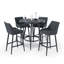 Caffin Outdoor Fabric 4 Seat Round Bar Set-495122583-495122582