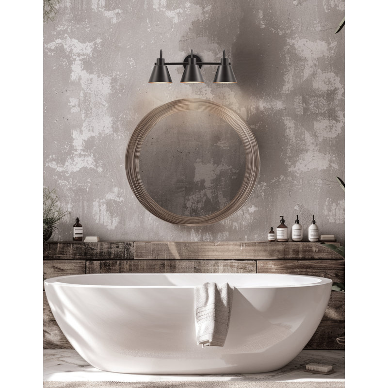 Westley 3 Light Vanity - Matte Black