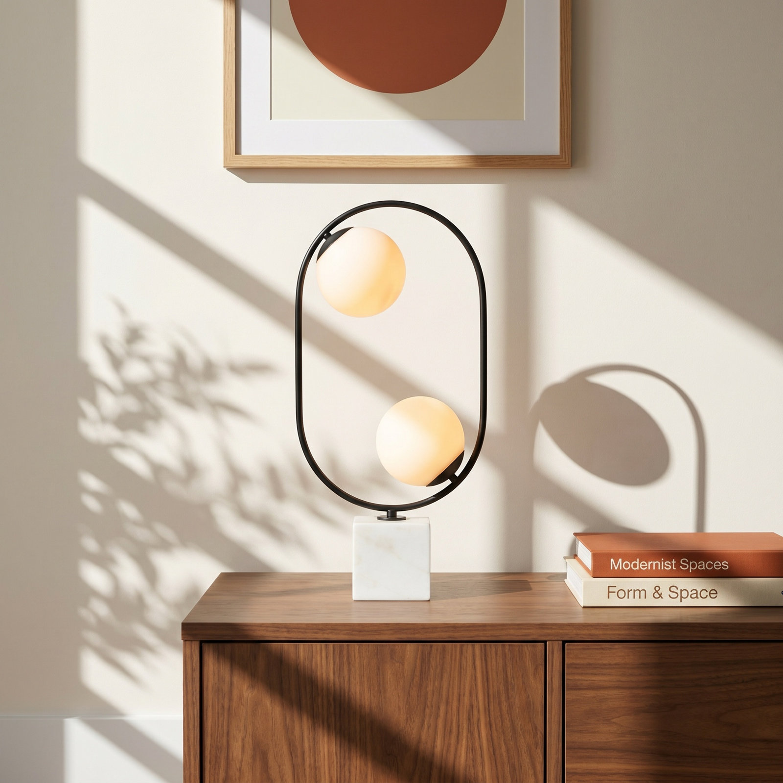 Alyson Genuine Marble Table Lamp