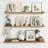 Rustic Floating Shelves Set of 3 with Lip, Picture Ledge Shelf for Nursery, Living Room – Multipurpose Storage Organizer, Bookshelf, & Photo Display Rack Rustic Brown-843984102