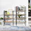 Caneadea 125cm H x 80cm W Steel Etagere Bookcase