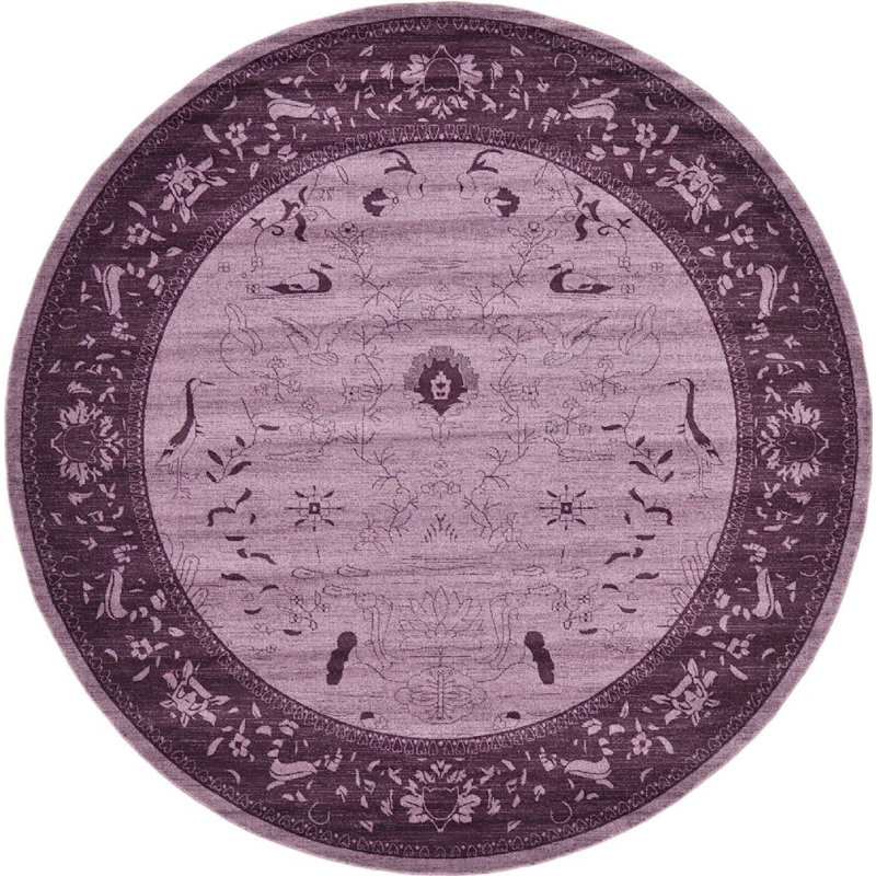 Amika Oriental Indoor Rug, Round 6'