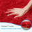 Red Shag Area Rugs For Living Room, Large Furry Plush Rug For Bedroom, Decorative Carpet with 4 Stickers, Upgrade Non Slip Rug, Ideal For High Traffic Areas Indoor, School-opening gift-1090053675-1090053694
