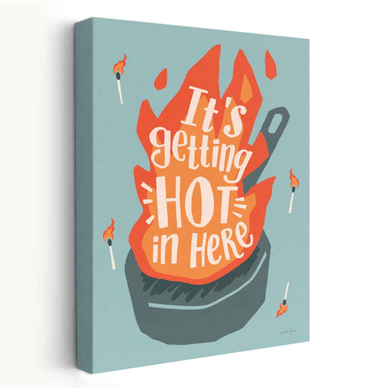 «Hot In Here I» - art de flammes bleues, H 24 po x l 16 po