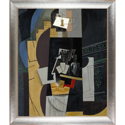 «Card Joueur» par Pablo Picasso - peinture sur cadre flottant