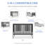 Lit de bébé convertible 5-en-1-195982126