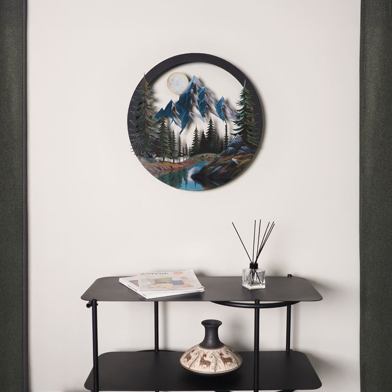 Pineglow 3D Metal Landscape Wall Art
