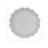 Elloise Beige 14" Bauer White Marble Tray, 4"H, Flower Shape - 14" x 14" x 4"
