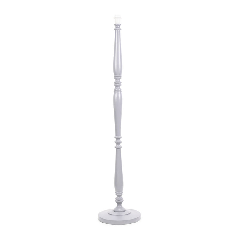 Arialdo 132cm Traditional Floor Lamp, Matte Grey
