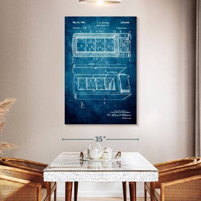 Refrigerator Unit Blue Patent