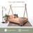 Solid Wood Montessori A-frame Floor Bed - Natural Knot-Free Poplar Kids' Frame-582735676
