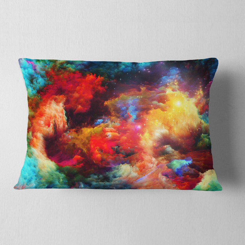 Coussin lombaire de fusion de peinture fractale