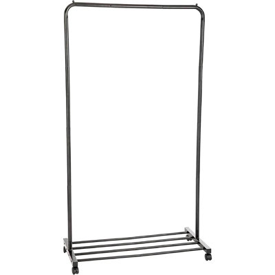 Nathuram 34.8'' Metal Rolling Clothing Rack
