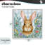 Lapin laurier sur vichy, estampe numérique, conception de Paul Brent-499266113-499266118