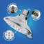 High Pressure 5-Function Massage Shower Head Chrome Fixed Showerhead Easy To Clean 4.25 Inch Face-119378441