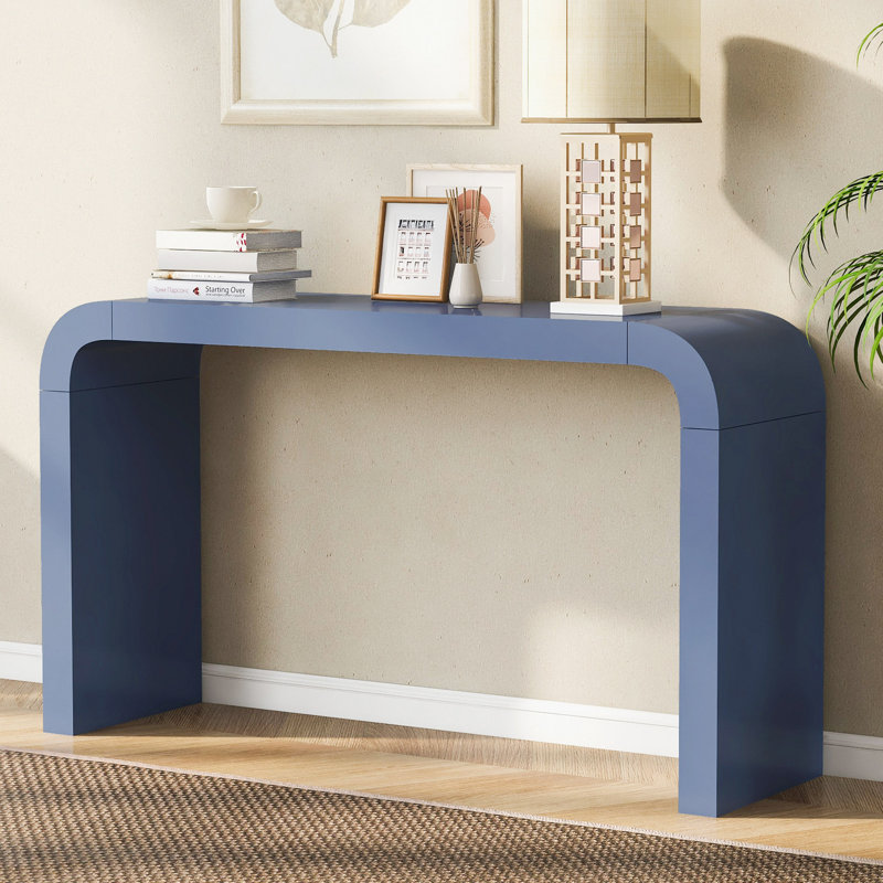 Table d'entrée minimaliste en acacia Vneer, Marine