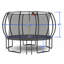 Trampoline d'extérieur durable avec plusieurs caractéristiques de sécurité et accessoires amusants