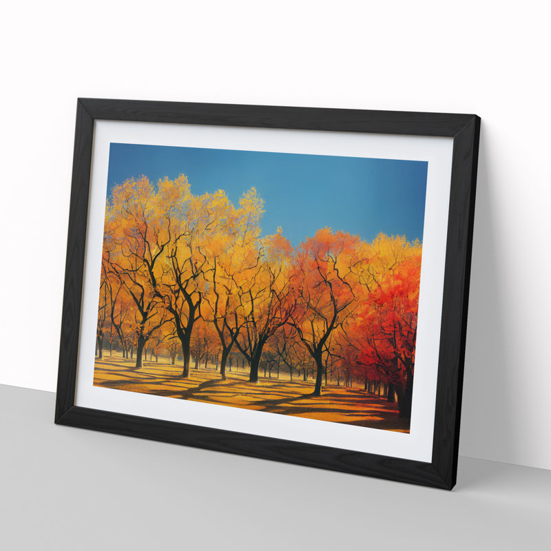 The Imaginative Autumn Forest - Single Picture Frame Print, 46cm H x 64cm W, Black