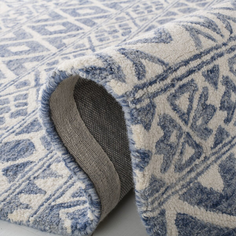Theresa Lauren Ralph Lauren Hand Tufted Wool Pile Ikat Rug, Runner 2'3" x 14'
