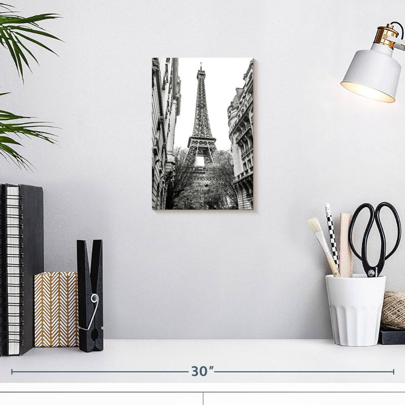 Aime Monochrome Eiffel Tower I, 12" H x 8" W